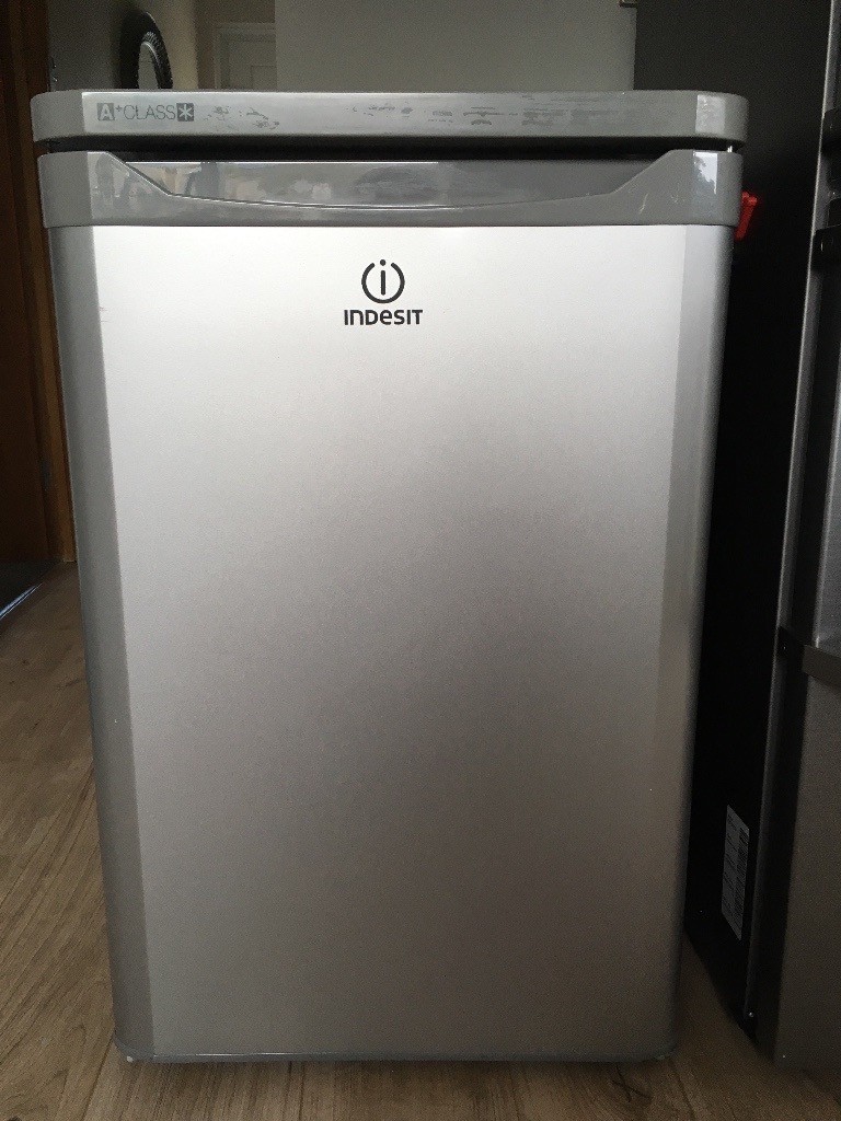 Indesit undercounter silver fridge in Seaton Delaval, Tyne and Wear