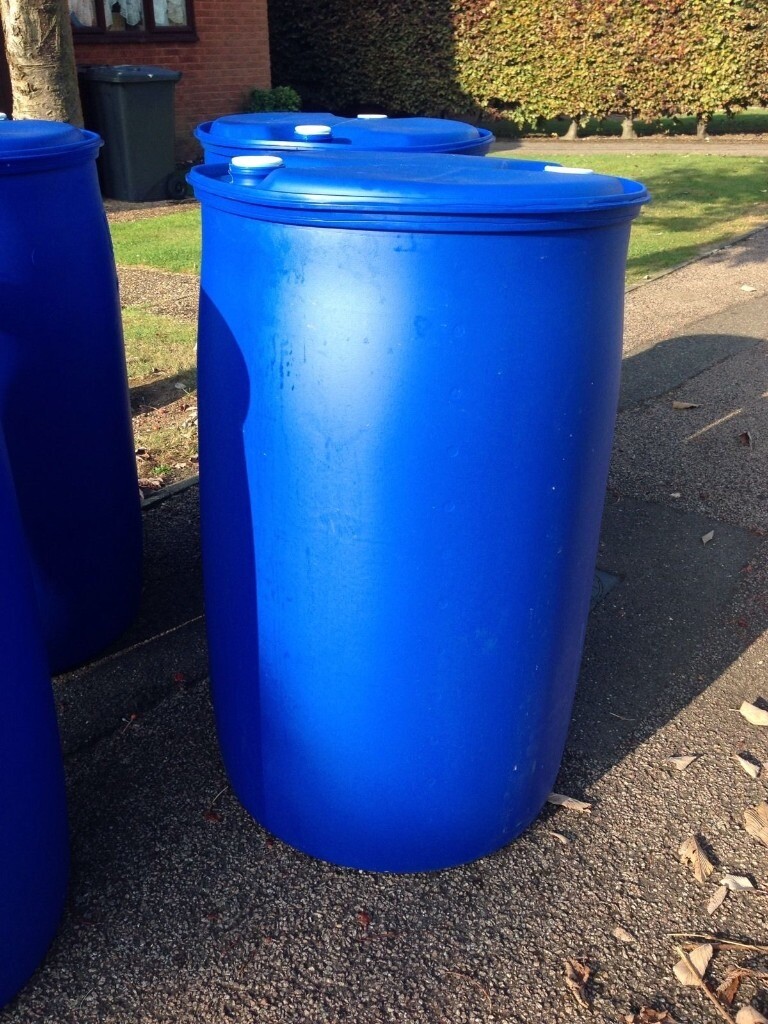 BLUE PLASTIC 210 LITRE BARREL / DRUM WATER BUTT | in Devizes, Wiltshire