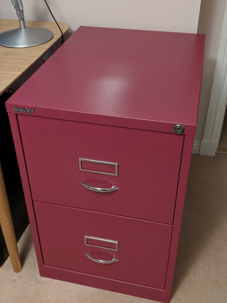 Bisley 2 Drawer Filing Cabinet Mulberry In Kilbarchan