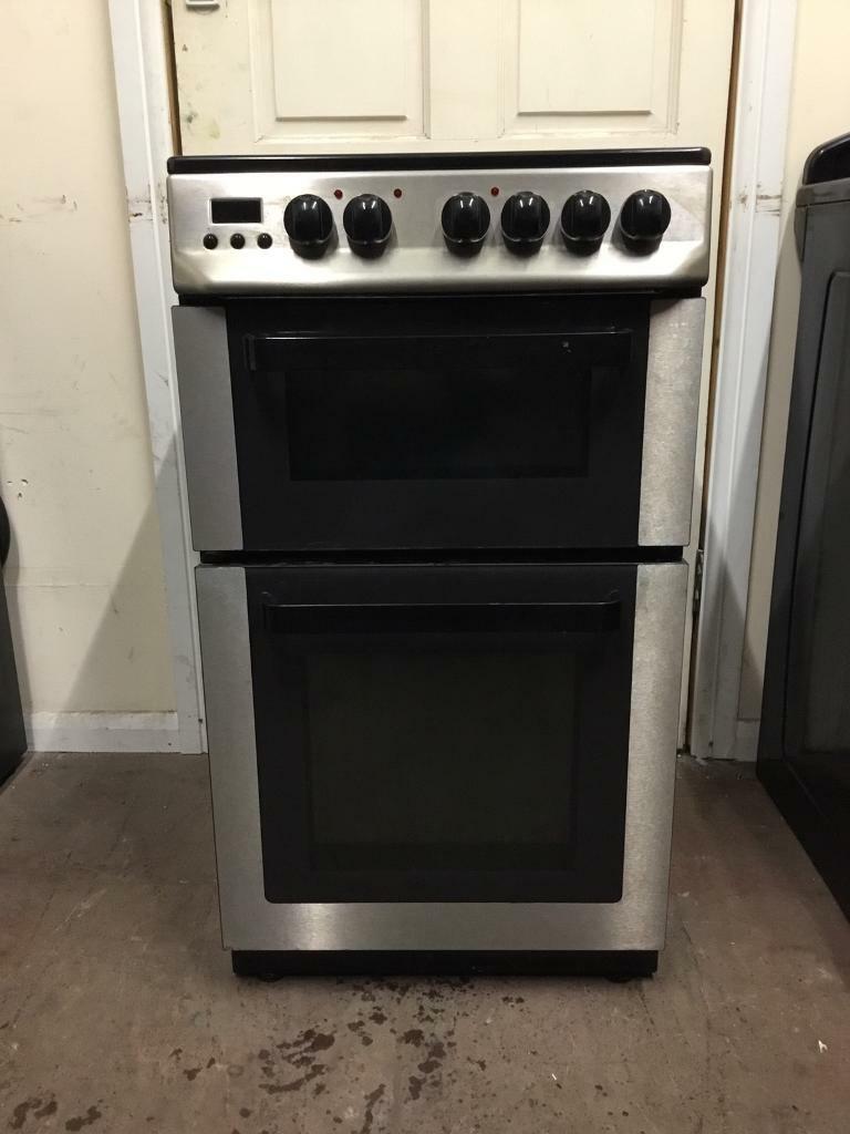 zanussi electric cooker 50cm ceramic double oven 3 months warranty free