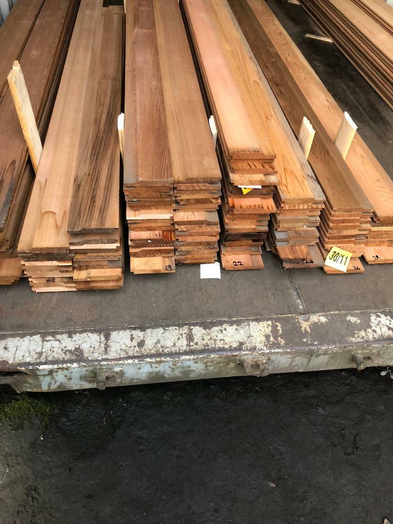 New timber Canadian western red cedar shiplap cladding in Consett