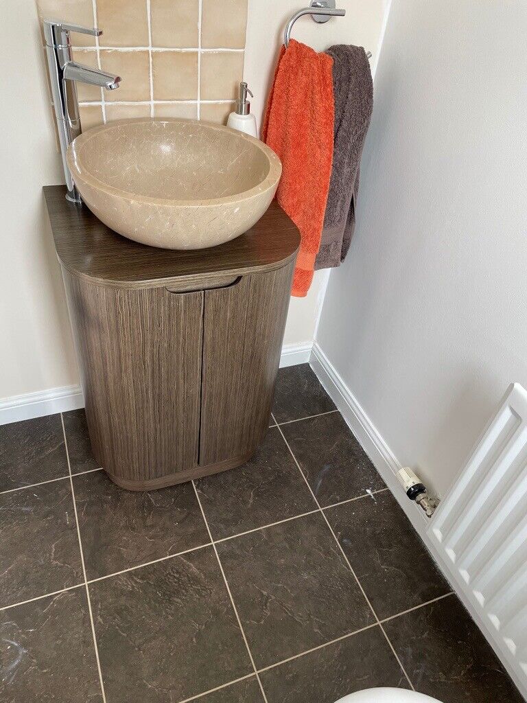 Bathroom Vanity Unit Marble Sink With Tap In Banchory