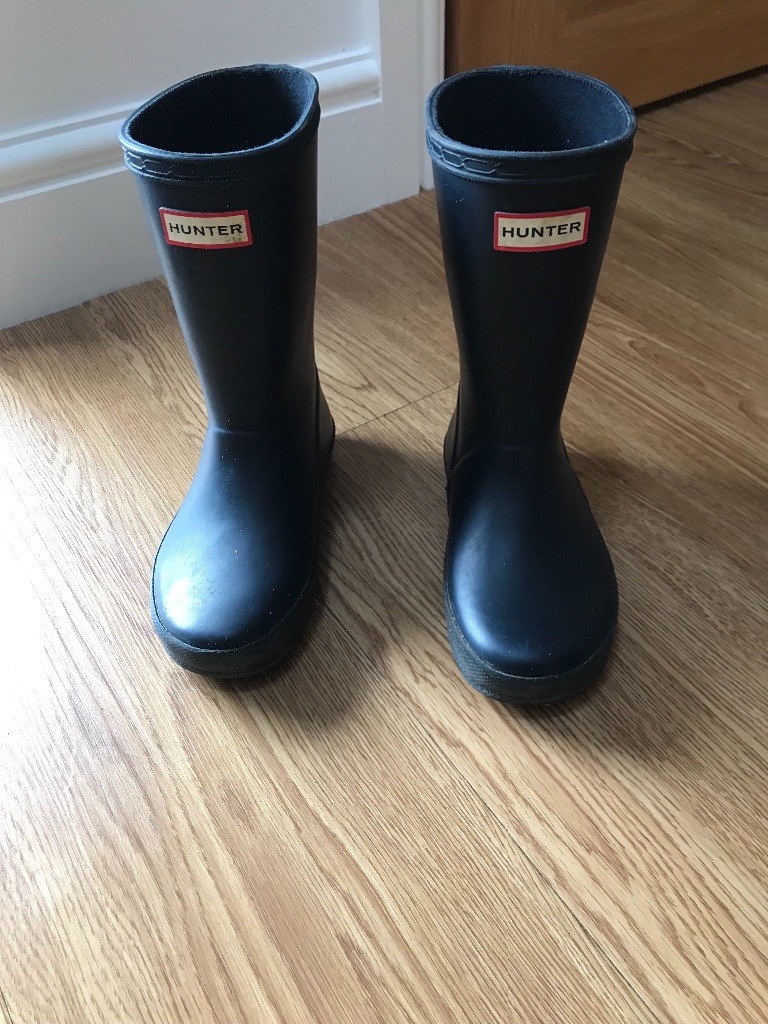 black hunter wellies size 10
