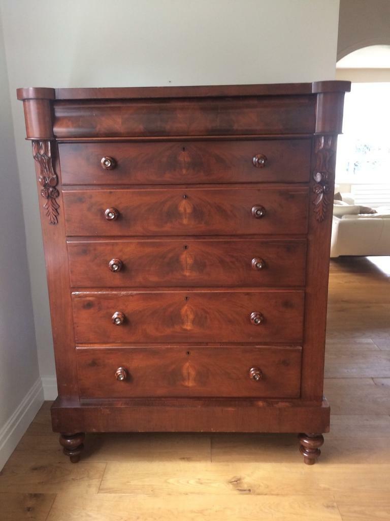 Antique Mahogany Chest Of Drawers In Sunderland Tyne And Wear