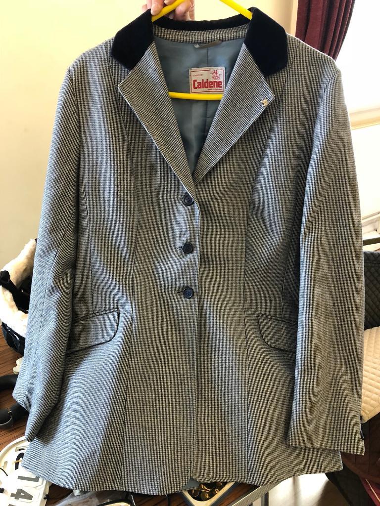 navy tweed show jacket