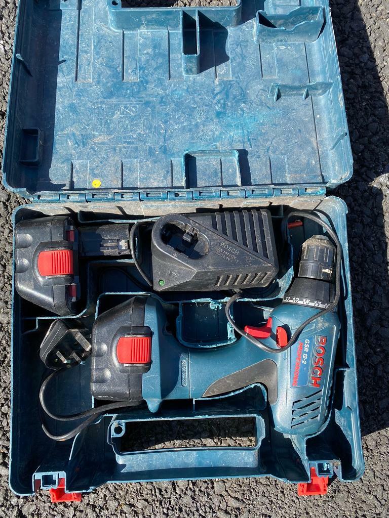 Bosch 12v battery gun. 2x batteries ,charger and case in Lochgelly, Fife Gumtree