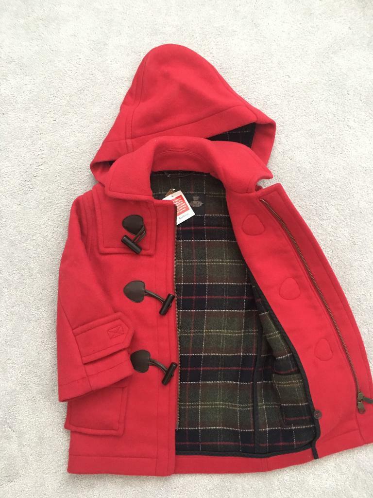 Children’s Classic Original Barbour Duffle Coat Age 23 Years Red