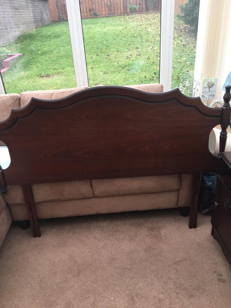 Rossmore mahogany double headboard. ( items ate still available, until