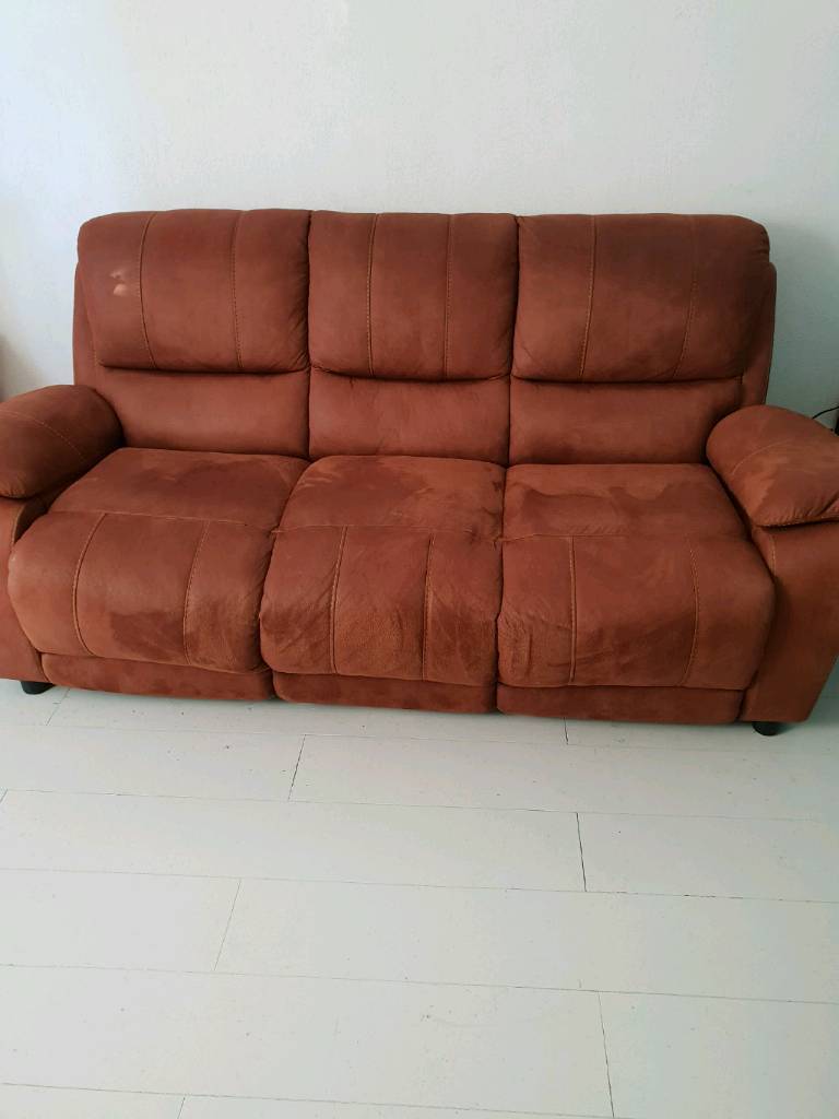 Brushed Faux Suede Sofa in Weymouth, Dorset Gumtree