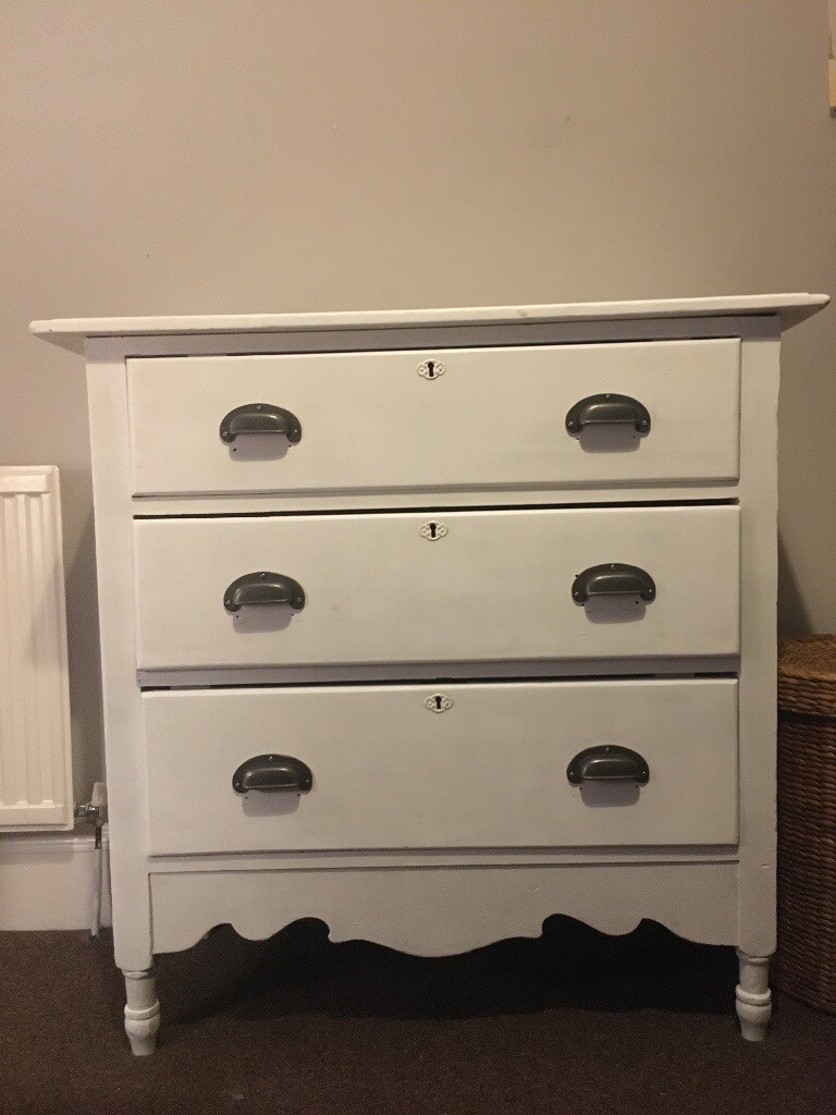 Chest of Drawers (White Shabby Chic) in Partick, Glasgow Gumtree