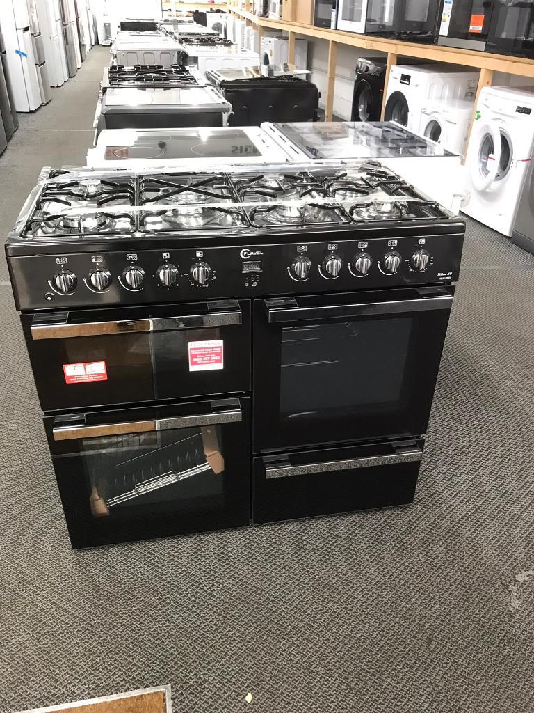 New graded Flavel 100cm dual fuel range cooker with 12 months guarantee