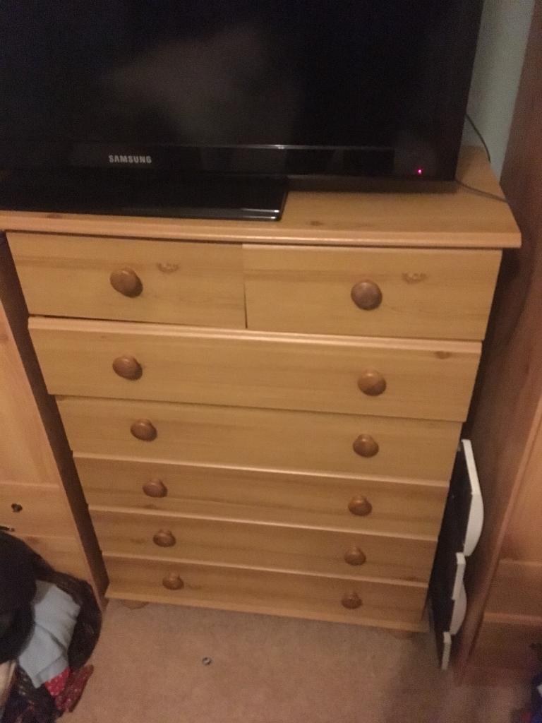 Offers Pine Wardrobe Chester Drawers Cupboard Extendable