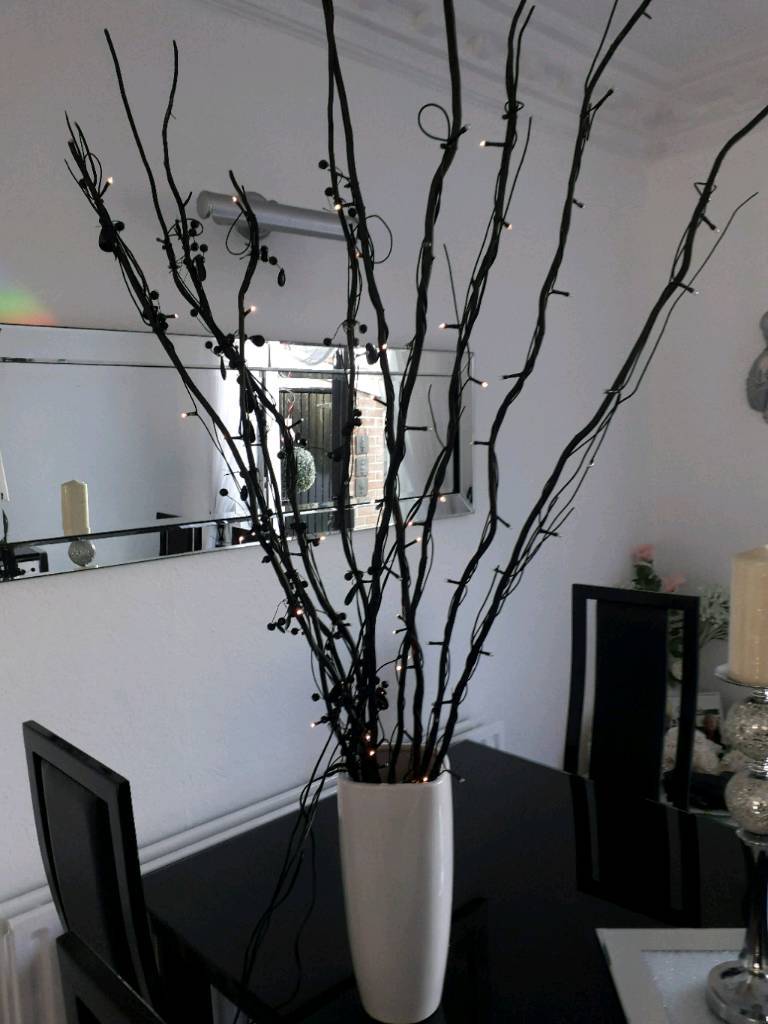 Large White Vase And Light Up Twigs In Lisburn County Antrim