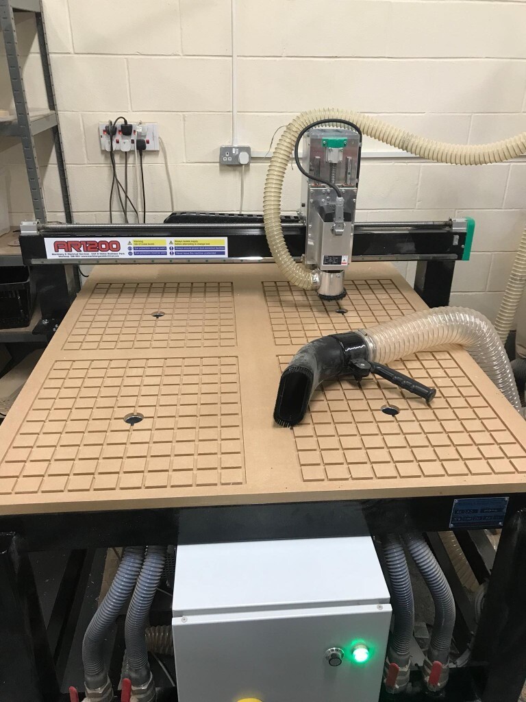 CNC Machine 1200 x 1200 full kit, router, laptop, extractor in