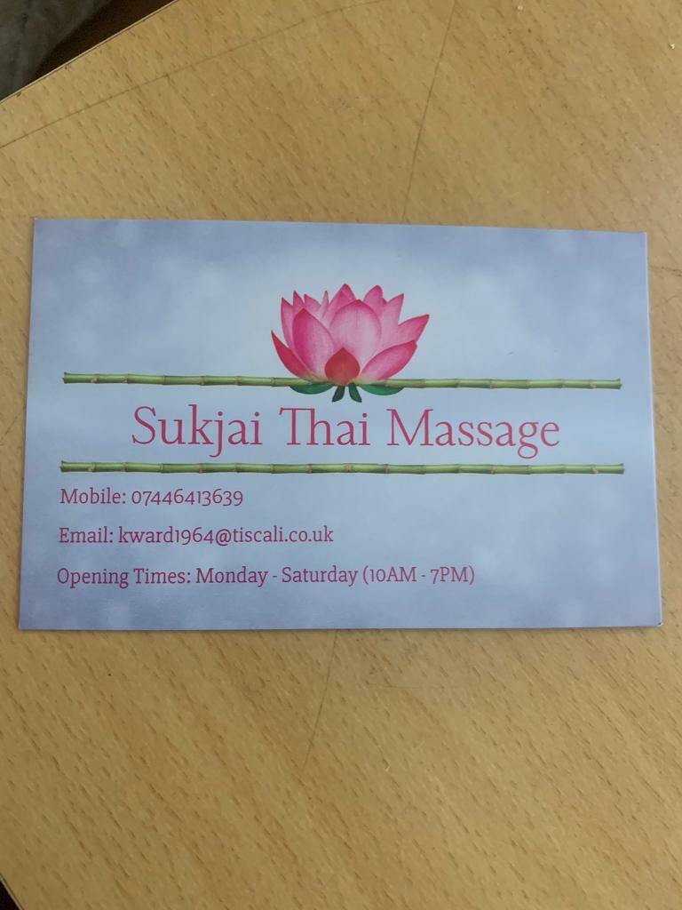 Sukjai Thai Massage in Thetford, Norfolk Gumtree