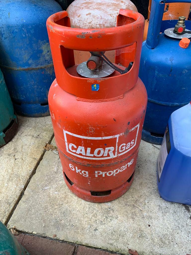 CALOR 6KG PROPANE GAS BOTTLE HALF FULL in Milton Keynes