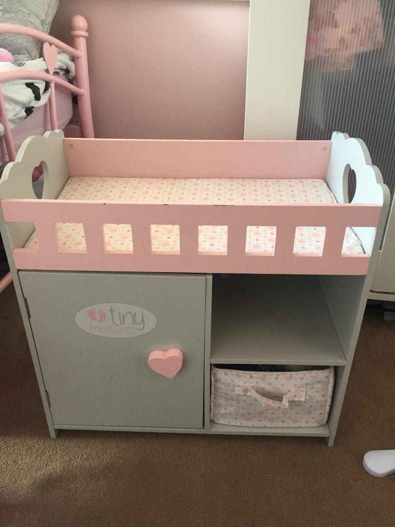 Tiny treasures wooden dolls bed/storage in Cumbernauld, Glasgow Gumtree