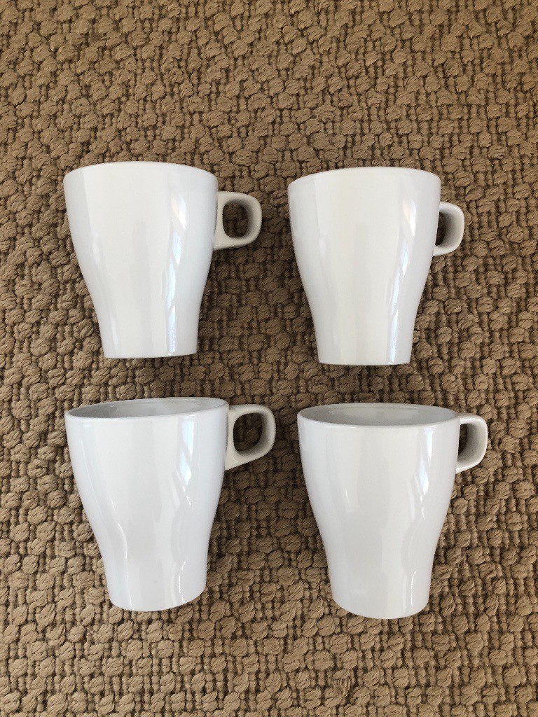 6 x New Ikea White Fargrik coffee tea Mugs Set of 6 in Plymouth