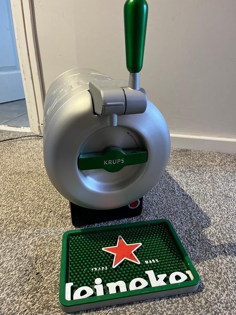 Krups Sub Keg Beer Dispenser Machine Heineken Edition in