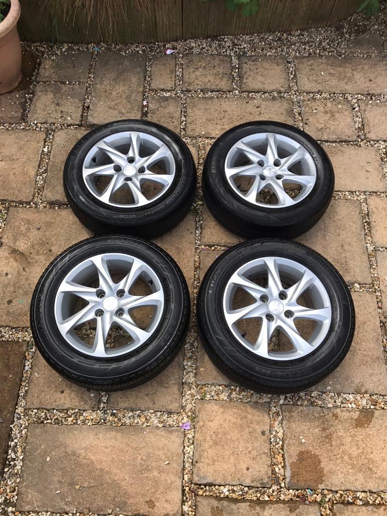 Peugeot 208 Active Alloy Wheels Set Of 4 With Tyres in St Mellons