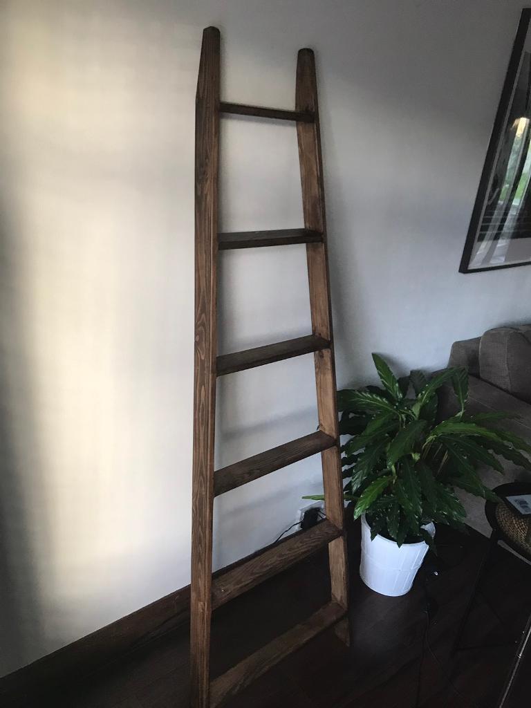 wooden decorative ladder
