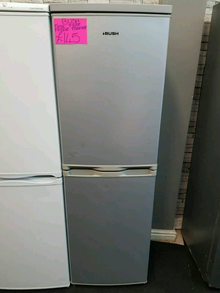 BUSH 50^50 FROST FREE FRIDGE FREEZER IN SILVER in Rotherham, South