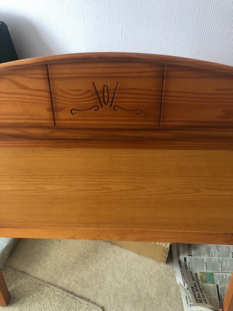 Pine single bed headboard in Bournemouth, Dorset Gumtree