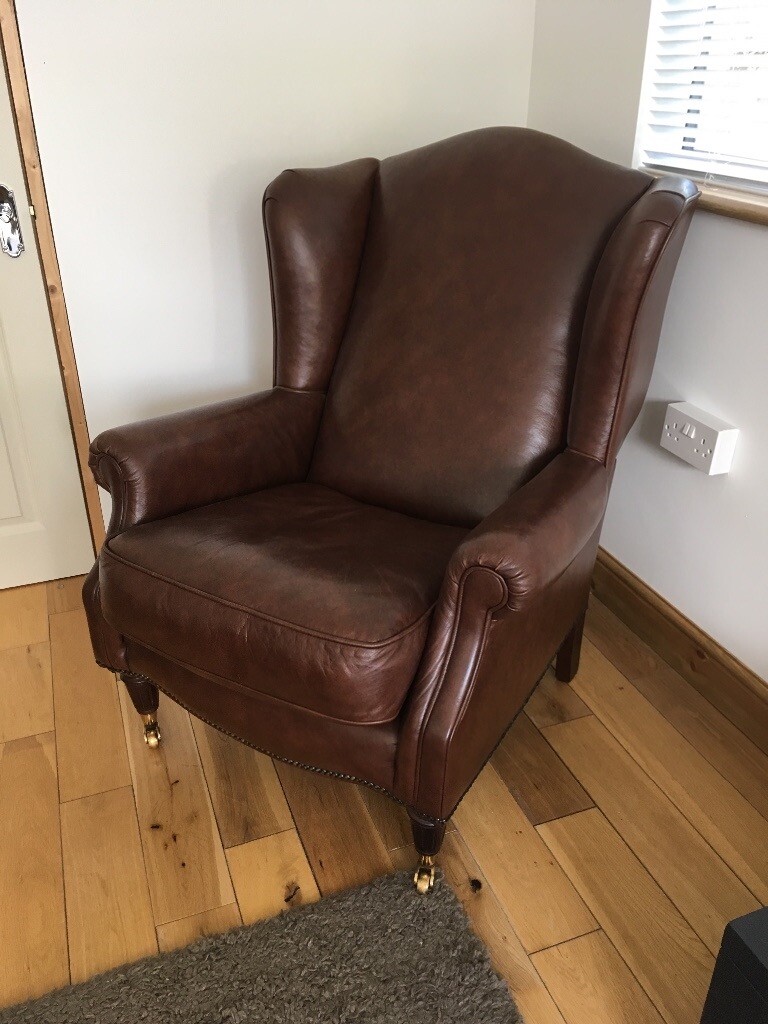 Laura Ashley pair of leather southwold chairs in Maidstone, Kent