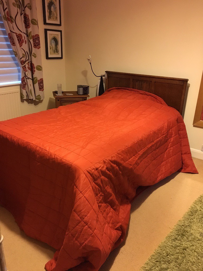Ikea Rust/ orange coloured quilted bedspread/ throw in Littleover