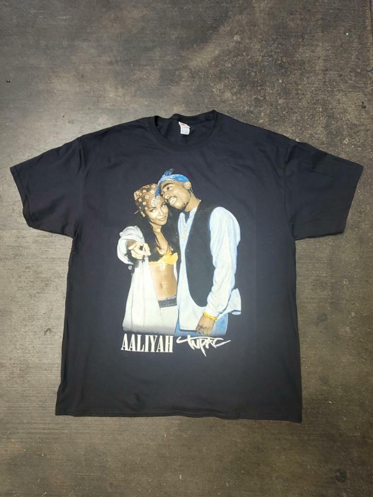 Aaliyah Back and Forth Tシャツ Lサイズ ブラック AALIYAH