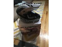 Wulfsport Pro Racing Helmet Black & Grey Size XXL *BRAND NEW*