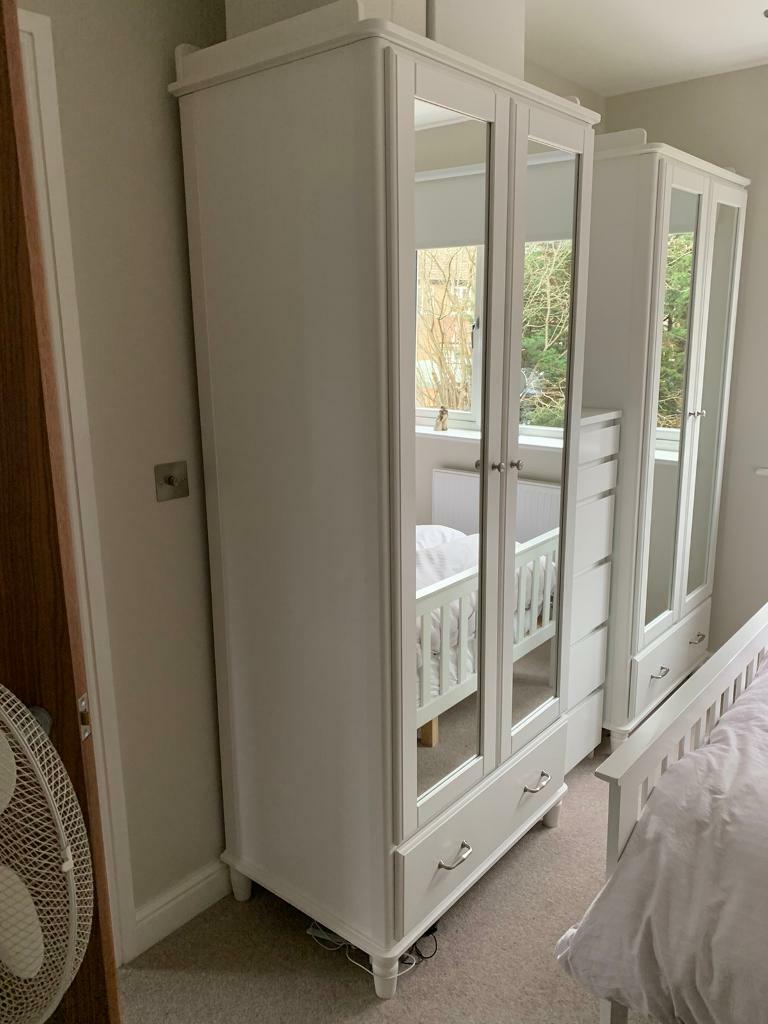 Ikea Tyssedal Wardrobe with Mirrors and Drawer Space in St Albans