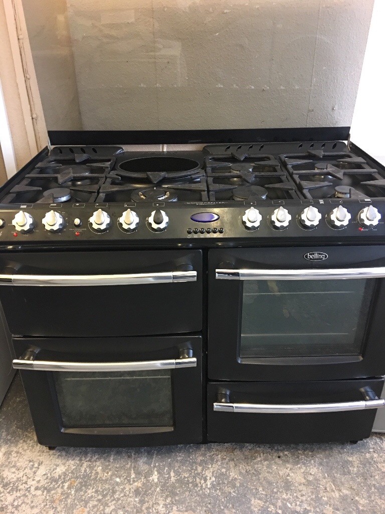 Belling Range Cookcentre Evolution Black Electric / Gas Cooker 4371