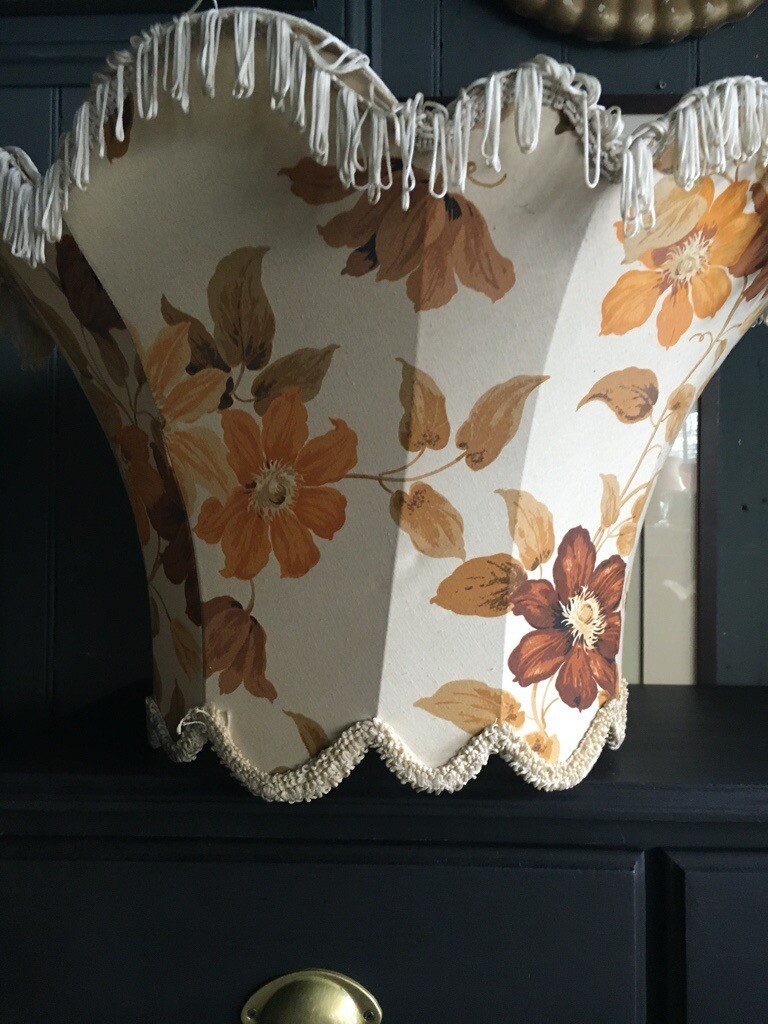 LAMPSHADES STANDARD LAMPS 1950S ORIGINALS GREAT CONDITION FLORAL in