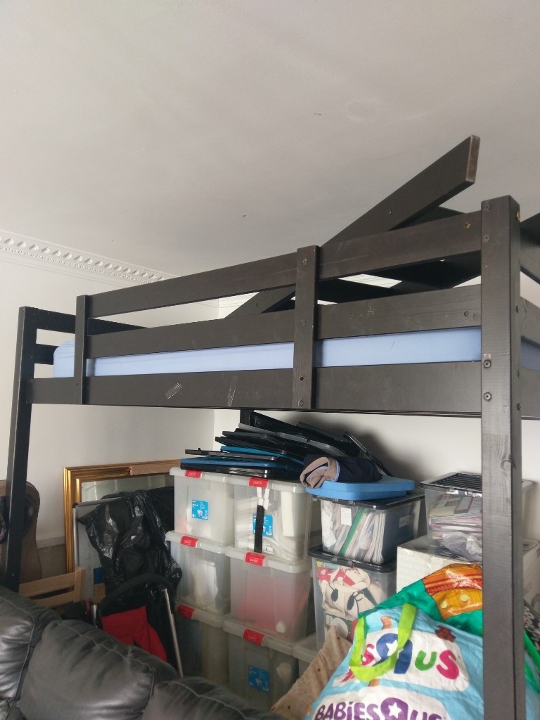 Ikea Stora Loft Bed Black Great With Desk Or Sofa Space Underneath