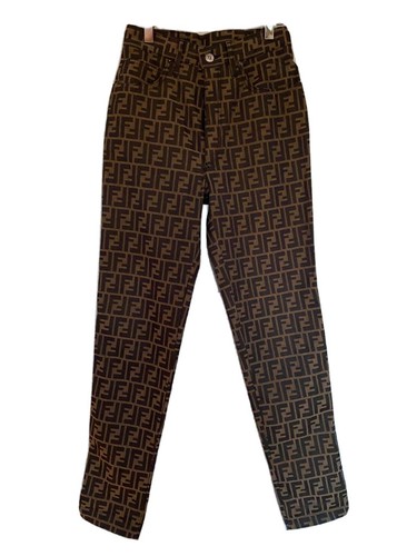 パンツ Vintage FENDI Zucca Pants Denim 27 Fendi Zucca Monogram Jeans | eBay