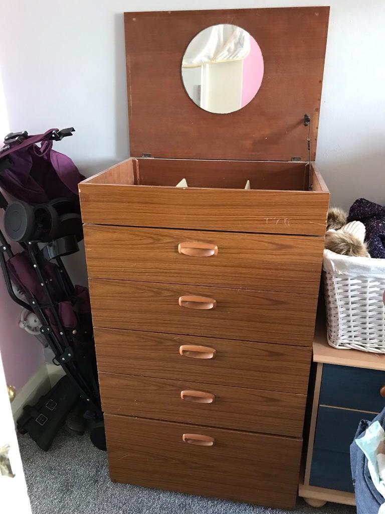 Tall boy drawers with optional vanity in Crawley, West Sussex Gumtree