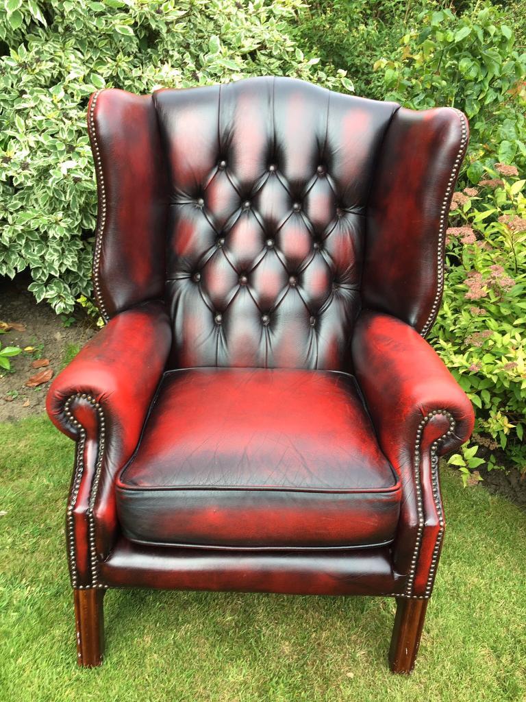 Large Chesterfield wing back chair in Anlaby, East Yorkshire Gumtree