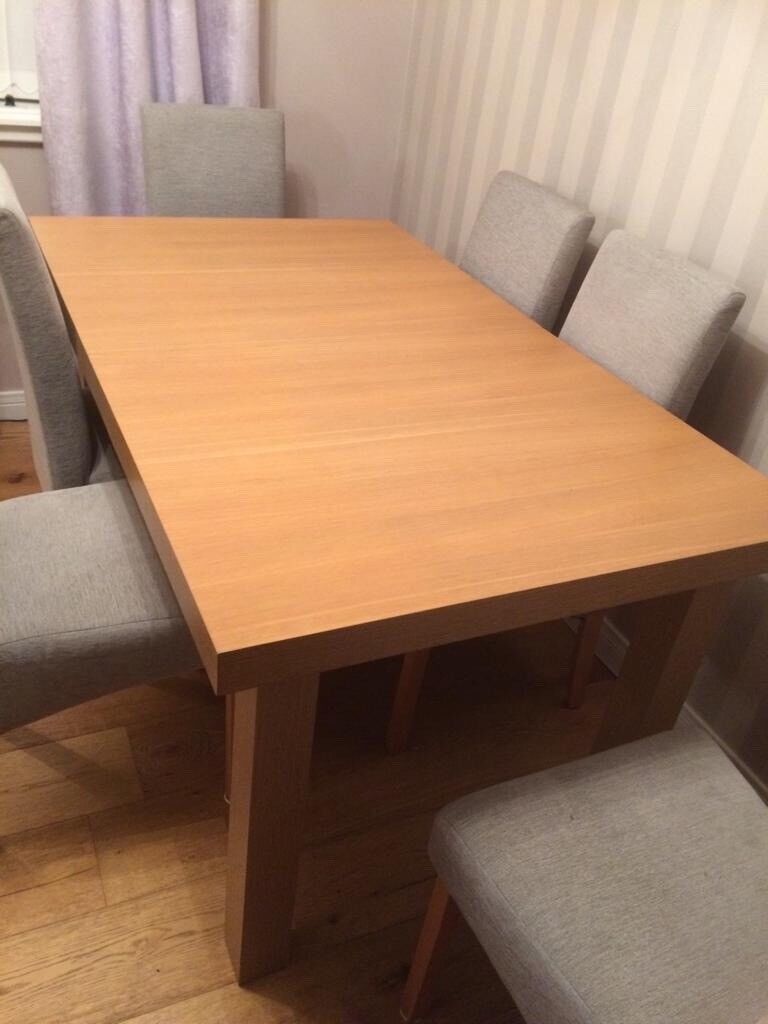 Argos oak veneer extendable dining table in Glenrothes 