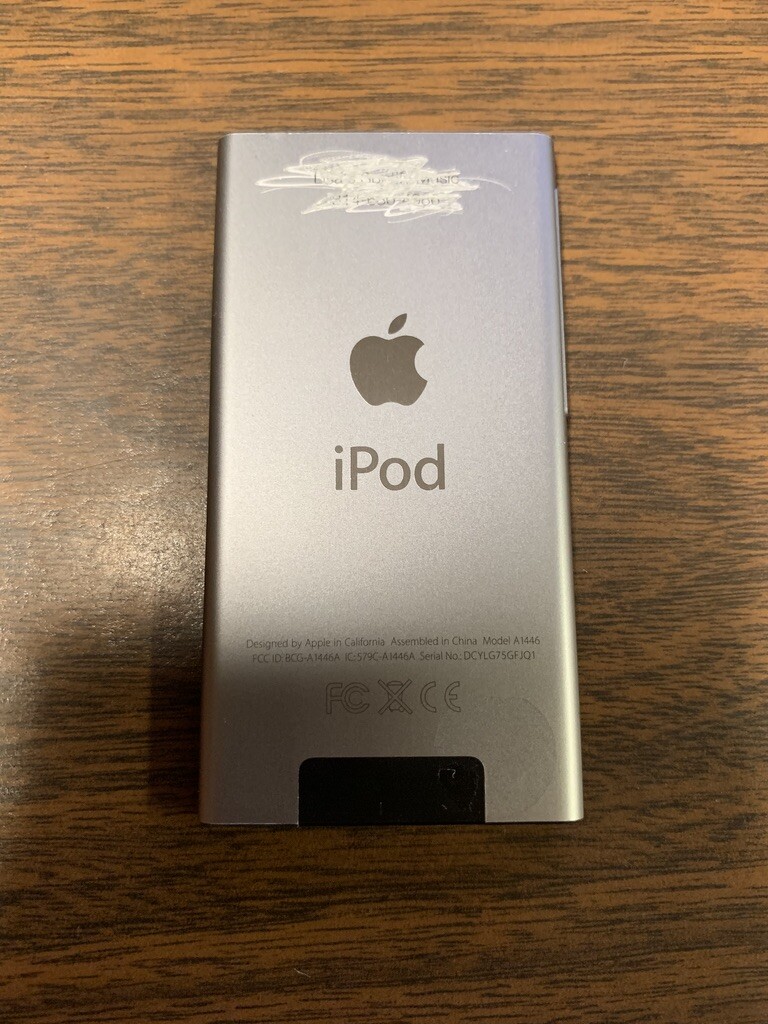 Apple iPod nano 7th Generation Space Gray (16 GB) Cracked Screen - Works