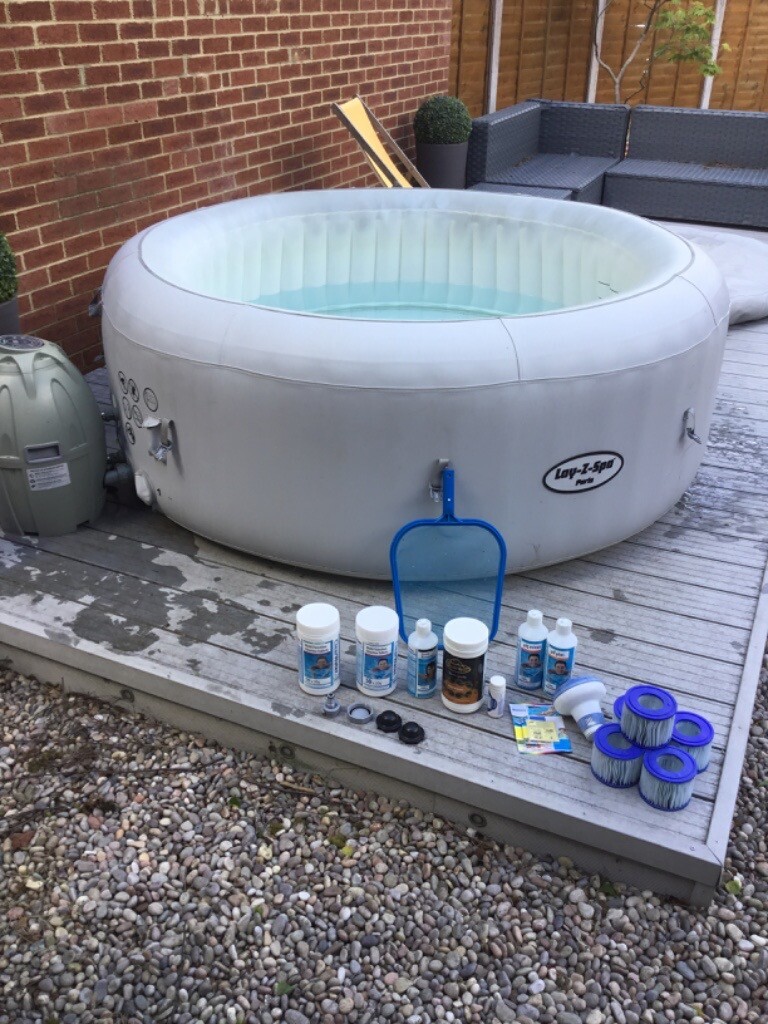 LayZ spa Paris hot tub with led lights 46 persons in Broadstone