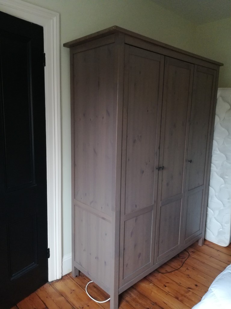 Ikea Hemnes Triple Wardrobe Grey Brown In Putney London