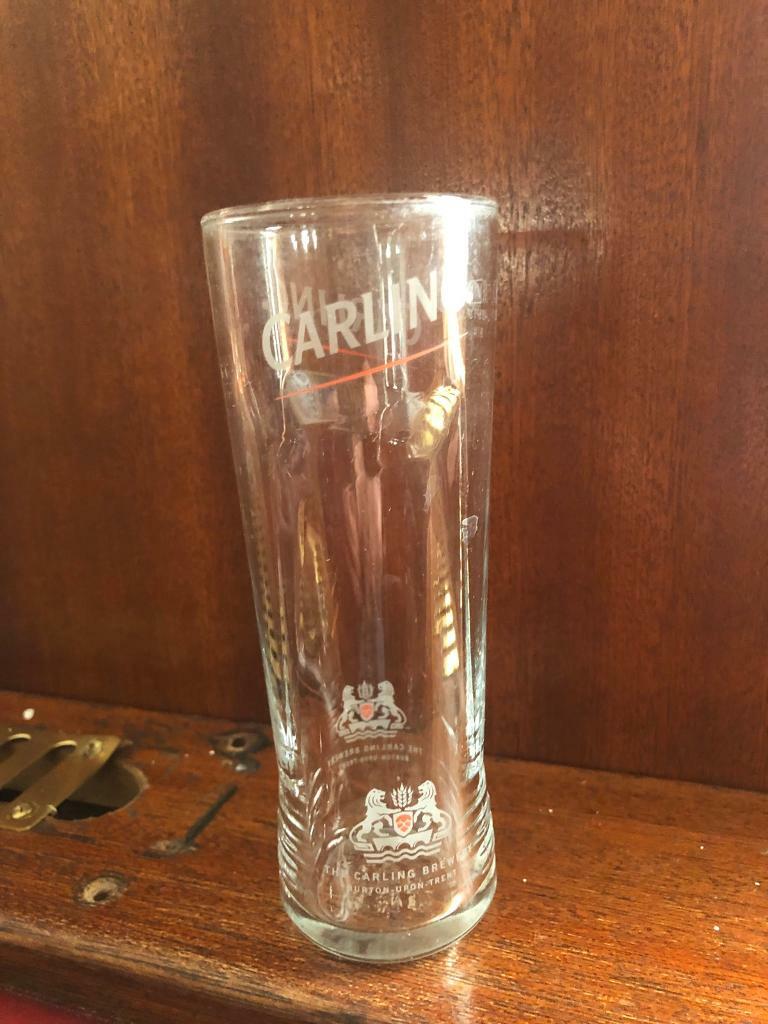 BOX 24 CARLING LAGER PINT GLASSES in StocktononTees, County Durham