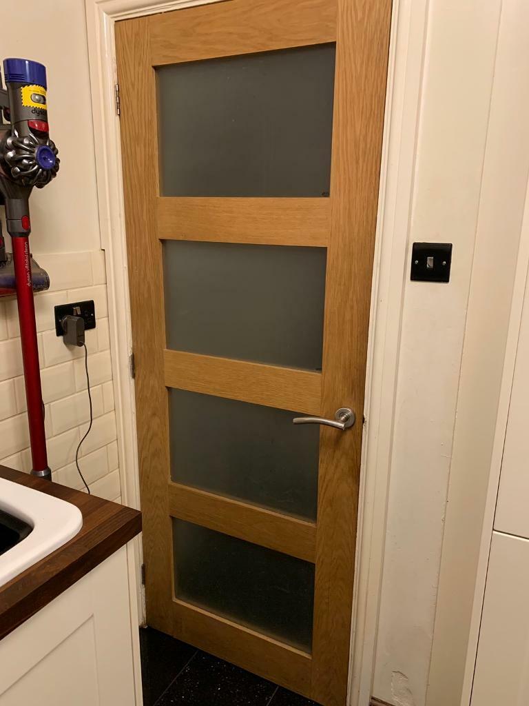 4 X Interior Living Room Doors With Handles Smoked Glass Shaker Style 30 Each In Ely Cardiff Gumtree