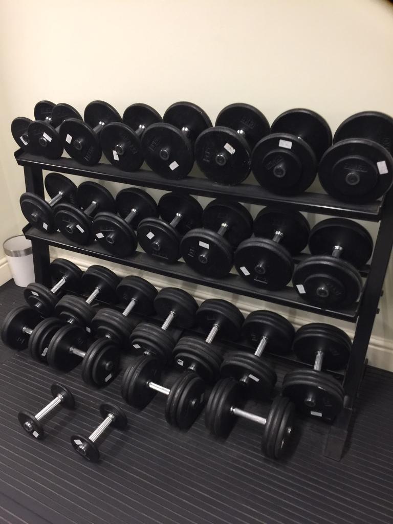 Dumbbell set and rack | in Trafford, Manchester | Gumtree