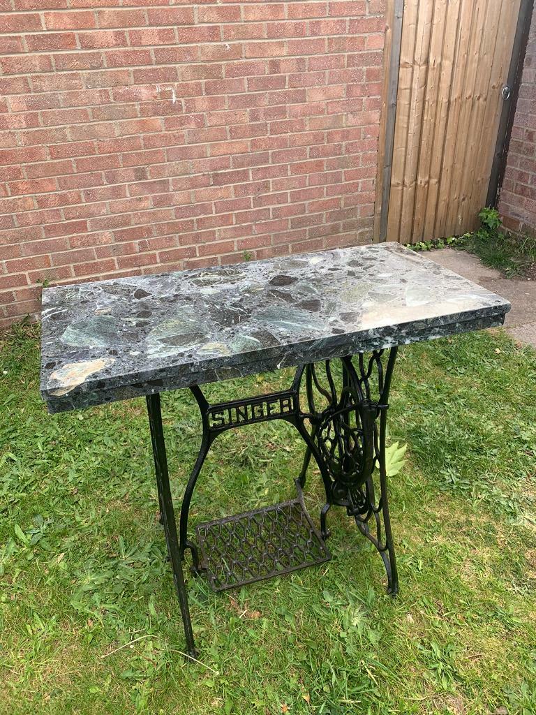 Singer sewing machine marble top table in Totton, Hampshire Gumtree