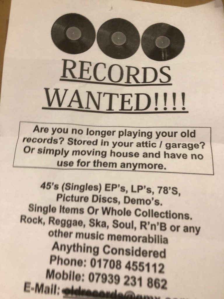 RECORDS WANTED ESSEX AND LONDON BEST PRICES LP,s 45,s 50s COLLECTION