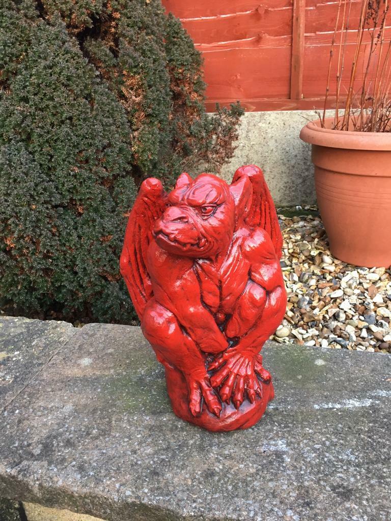 New concrete garden gargoyle 11 inch tall in Clayton Le Moors