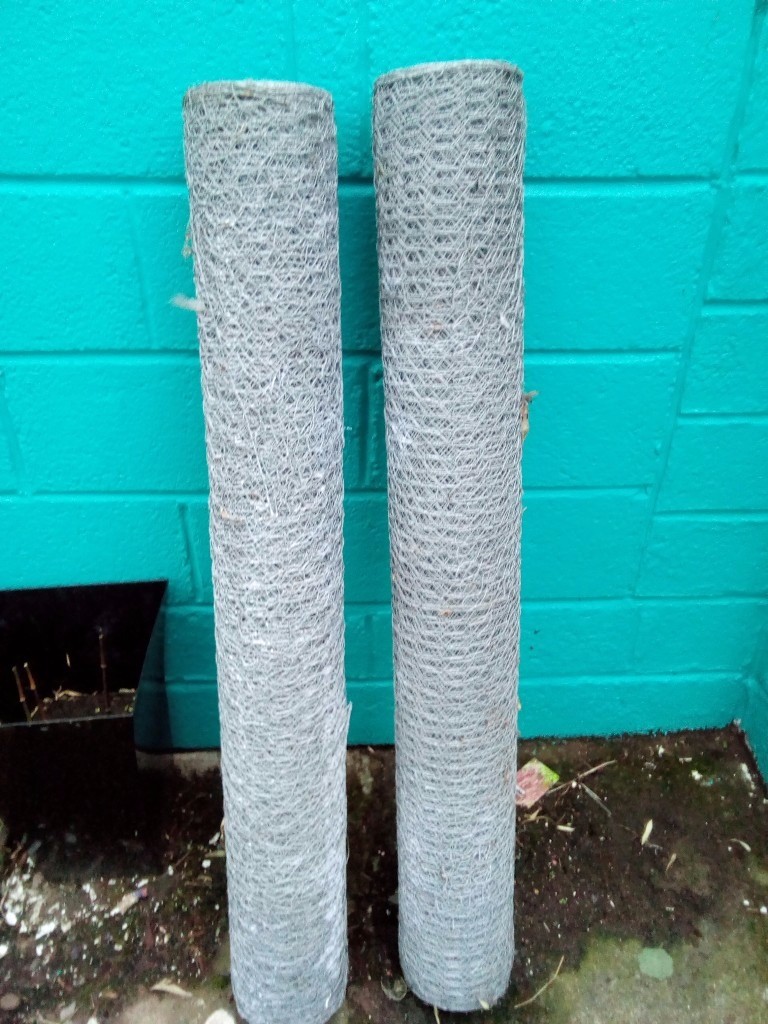 2 1.2 x 50 meter rolls of chicken wire fencing material in Carnoustie