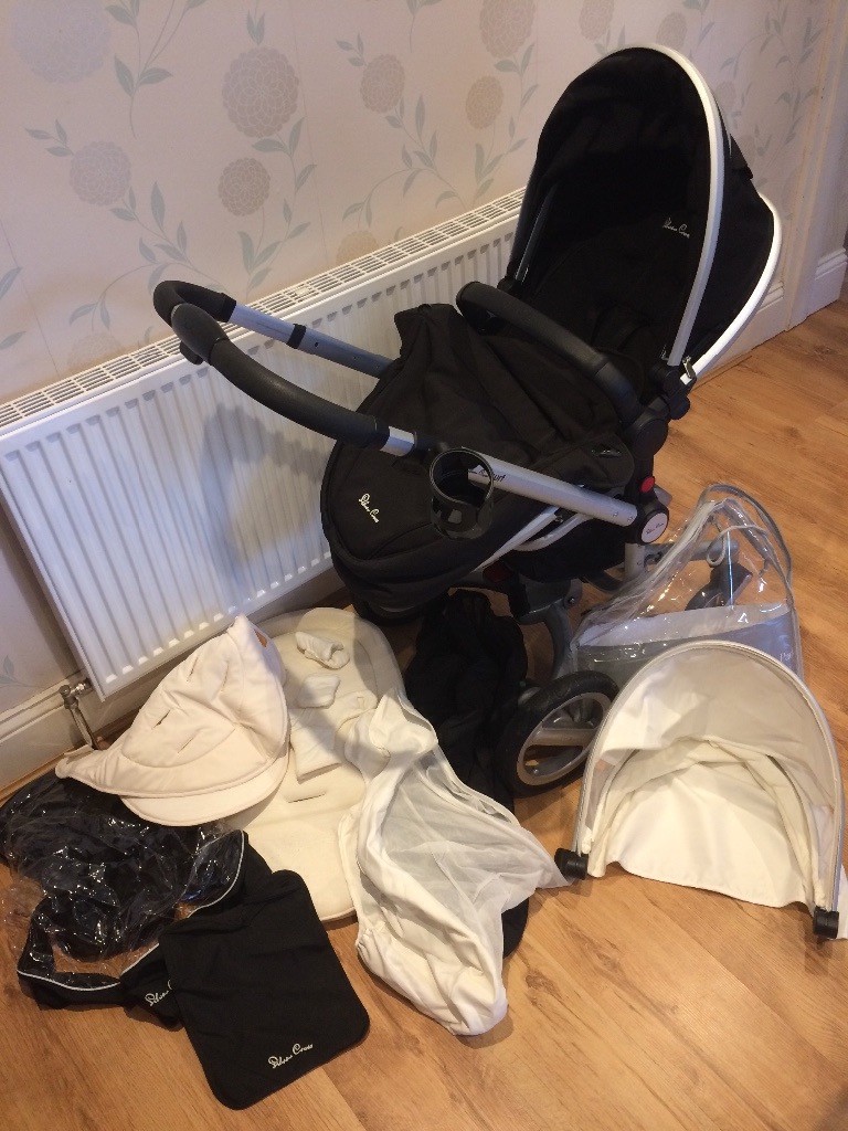 Silver Cross Surf Pram Travel System, Inc Accessories, Maxi Cosi Pebble